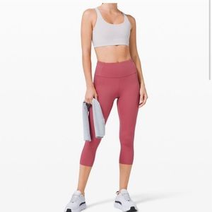 LULULEMON fast and free crop leggings
